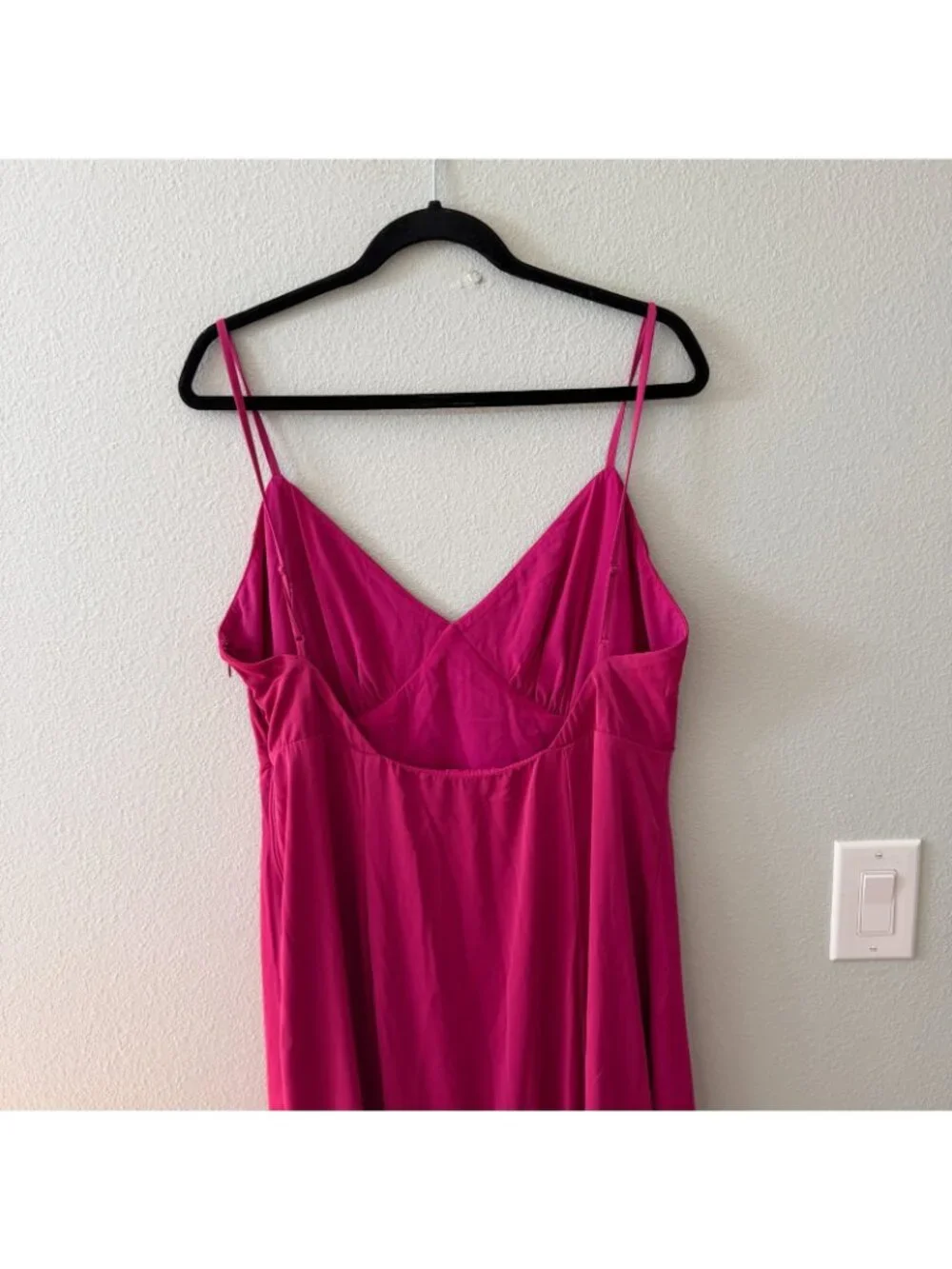 Abercrombie & Fitch Mermaid Slip Maxi Dress Gown Pink XL